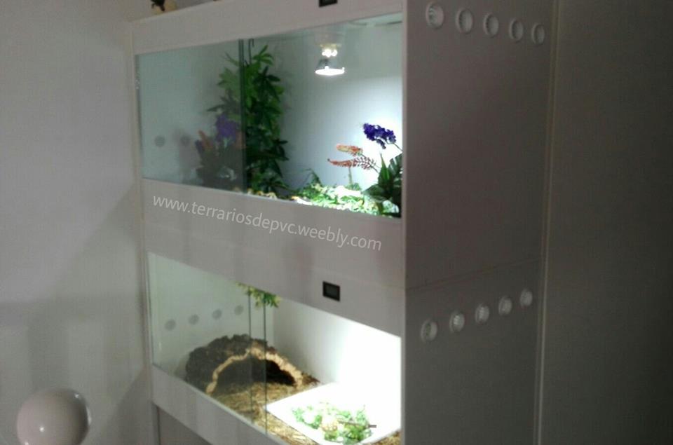 terrario pvc para reptiles bateria modulo apilados geochelone sulcata tortuga