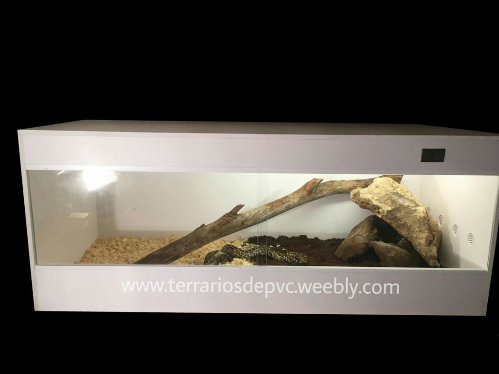 terrario pvc espumado para piton regyus reptiles envio gratis barato negro blanco